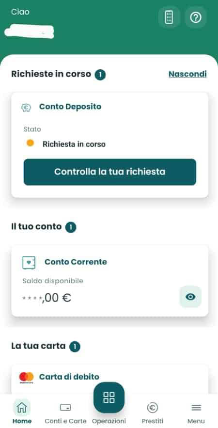 APP CONTO CORRENTE FINDOMESTIC SMART