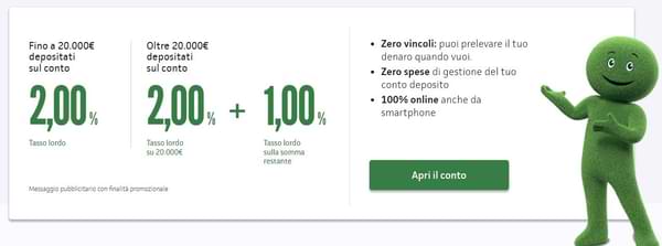 conto deposito findomestic tassi