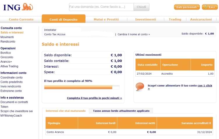 conto arancio ing recensione