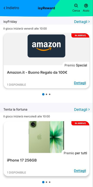 promozioni e concorsi premi isybank
